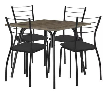 Juego De Comedor Mesa + 4 Sillas Tapizadas - Tienda Universo